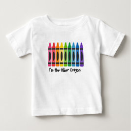 Jag är den äldre Crayon Kids T-Shirt-Matching-fami T Shirt