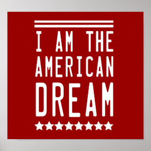 Jag är den amerikanska drömmen poster