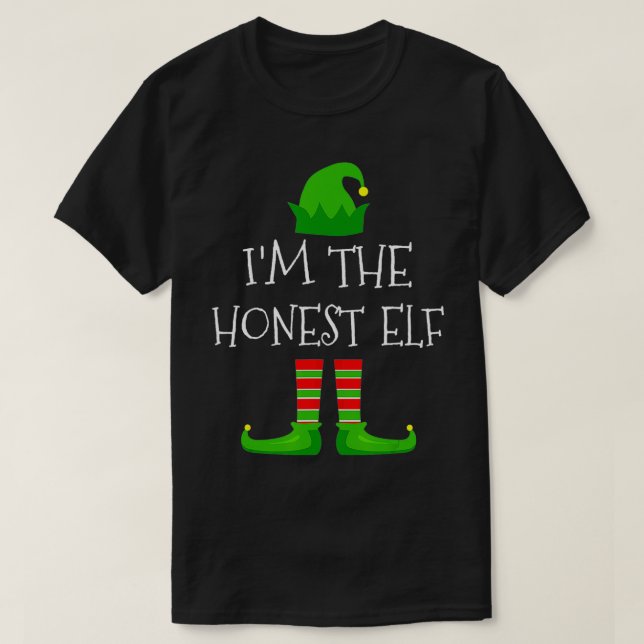 Jag är den ärligaste Elf-familjen som matchar julp T Shirt (Design framsida)