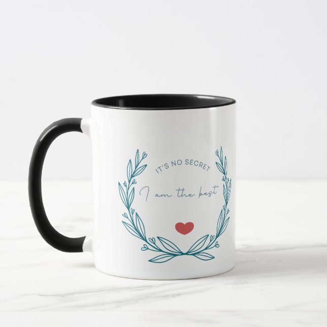 Jag Är Den Bästa - Inspirerande Daglig Motivation  Mugg (Vänster)