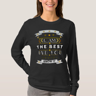Jag Är Den Bästa T-Shirt | Djärv Attityd Citat T-S