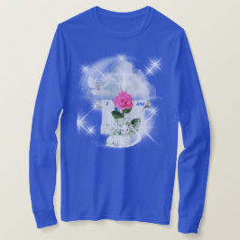 Jag är den blå Långärmaden T-shirt