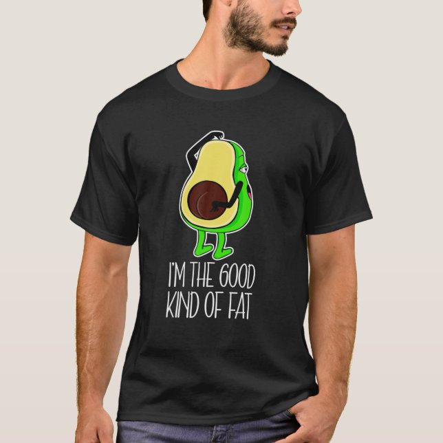 Jag är den Bra Tjocken, Fung Vegan Avocado Big B T Shirt (Framsida)