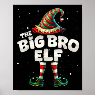 Jag är den bror Elf familjematchande grupp jul Poster