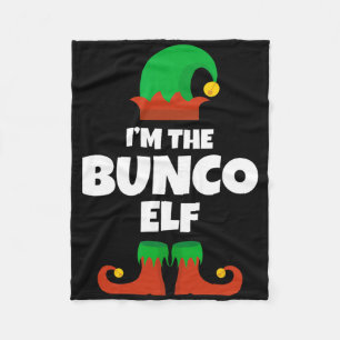 Jag är den bunco-älva familj pyjamas jul rolig Bu Fleecefilt