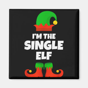 Jag är den ensamma älvfamiljen Pyjamas jul rolig Magnet