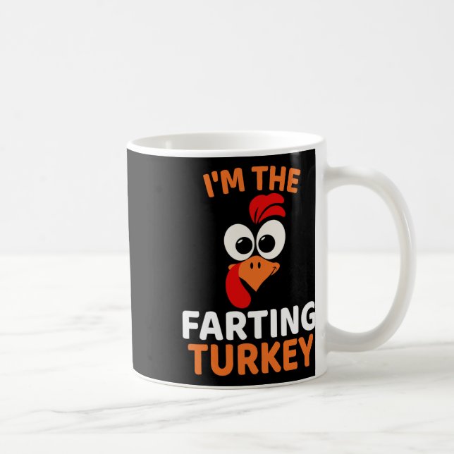 Jag är den fjärtande kalkonen  kaffemugg (Höger)