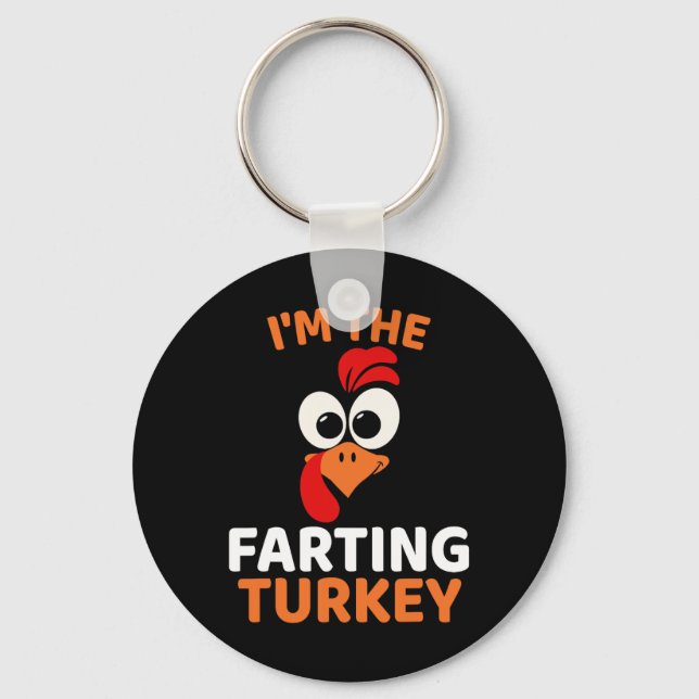 Jag är den fjärtande kalkonen  nyckelring (Framsida)