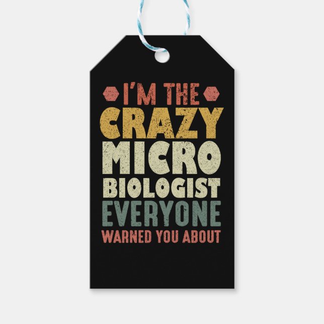 Jag är den galna mikrobiologen som alla varnade di presentetikett (Framsidan)