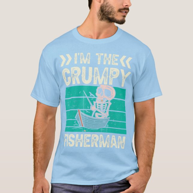 Jag är den grumpy Fisherman Hobby Fish Fishing Fis T Shirt (Framsida)