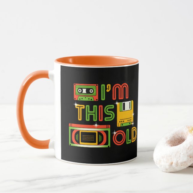 Jag är den här gamla teknikern mugg (Med munk)