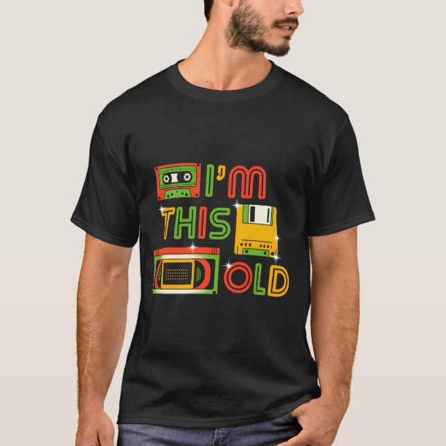 Jag är den här gamla teknikern t shirt (Framsida)