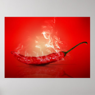 Jag är den här hetten som röker Chili Poster
