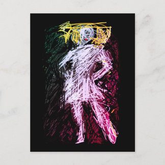 Jag är den här tjejen helg vykort