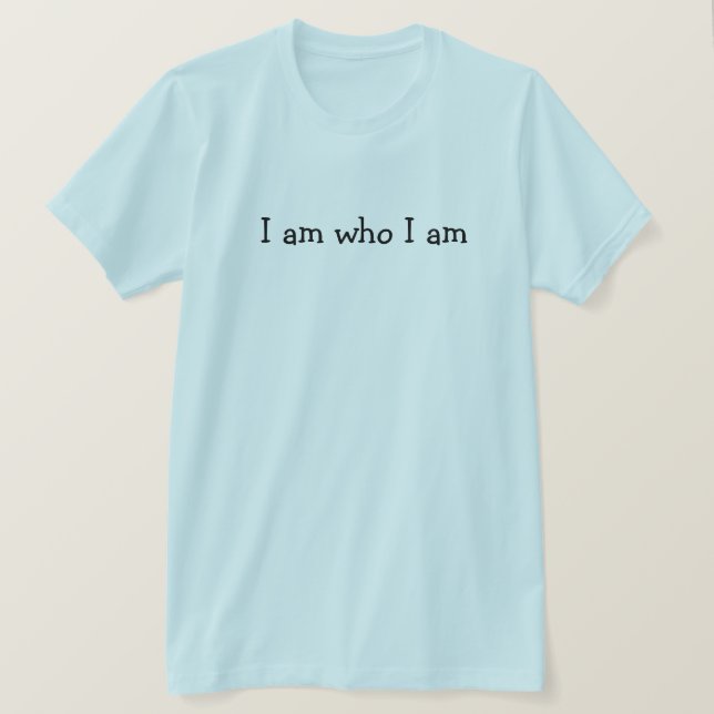Jag är den jag är tee (Design framsida)