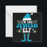 Jag är den judiska Elf Funny Hanukkah Menorah Gift Anteckningskort<br><div class="desc">roligt, hanukah, chanukah, gåva, födelsedag, jewant, jew, helgdag, elf</div>