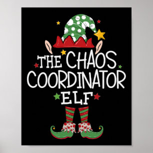 Jag är den kaoskoordinerande tomte-alven kul julma poster