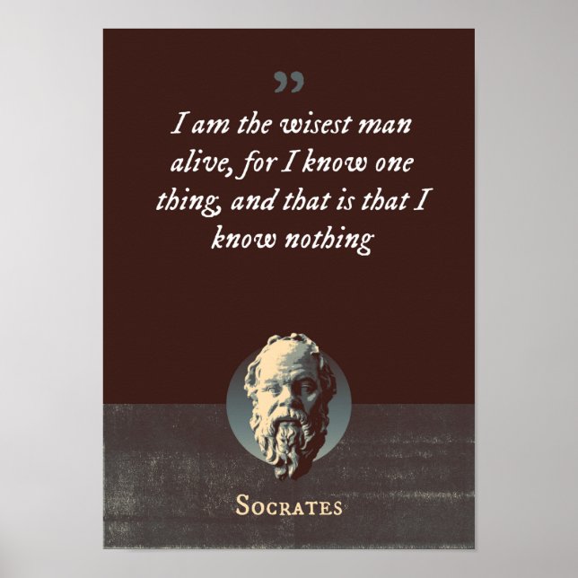 Jag är den klokaste mannen vid liv, för jag känner poster (Framsidan)