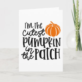 Jag är den kutaste pumpkin i lappen kort