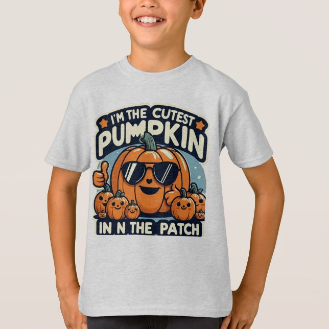 Jag är den kutaste pumpkin i lappen t shirt (Framsida)
