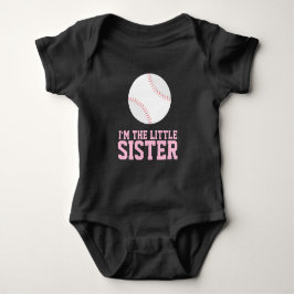 "Jag är den lilla syster" Baseball Jersey Number T Shirt
