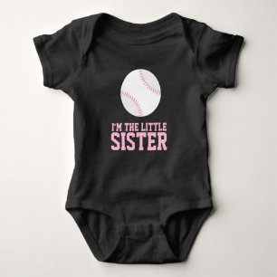 "Jag är den lilla syster" Baseball Jersey Number T Shirt