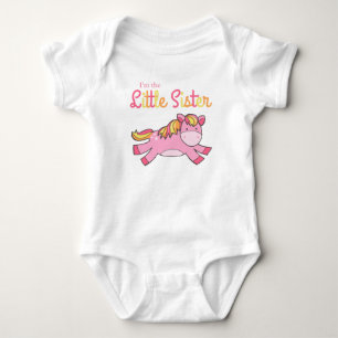 Jag är den lilla syster - Cute Rosa Pony Tröja