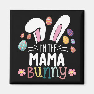 Jag är den mamma Bunny påsk familj matchande Magnet