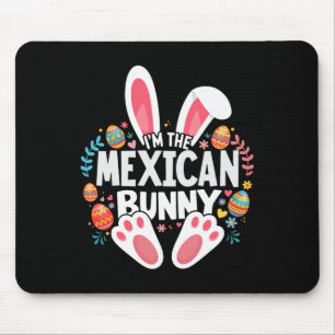 Jag är den mexikanska Bunny Matching Påsk-familjen Musmatta