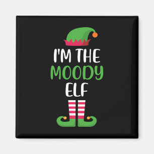 Jag är den Moody julmatchningsfamiljen Pajama Magnet