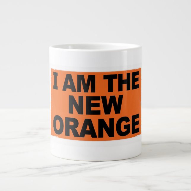 Jag är Den Nya Orange Jumbo Mugg (Framsidan)