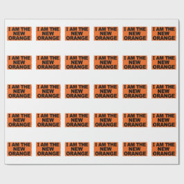 Jag är Den Nya Orange Presentpapper