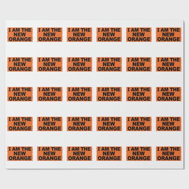 Jag är Den Nya Orange Presentpapper (Platt)