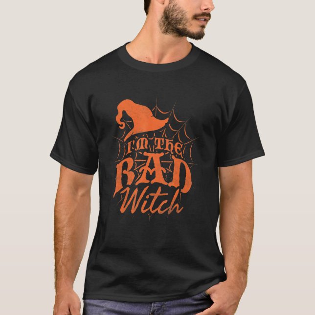 Jag är den onda Witch Halloween T Shirt (Framsida)