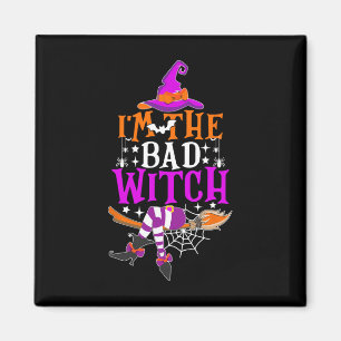 Jag är den onda Witch-stacken Halloween-dräkten Magnet