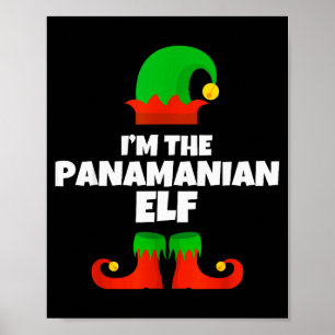 Jag är den panamanska älvfamiljens pyjamas julskoj poster