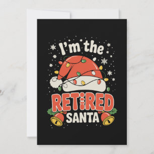 Jag Är Den Pensionerade Tomte Jul Pensionering Xma Julkort