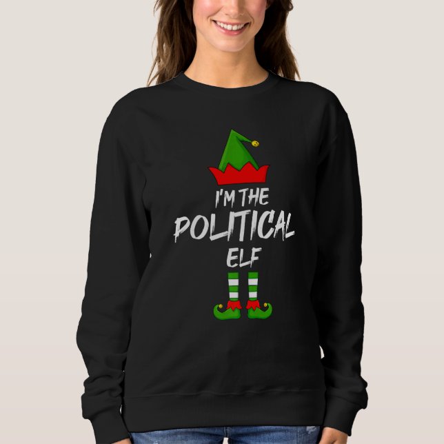 Jag är den politiska Elf Matching-familjen Elf Chr T Shirt (Framsida)