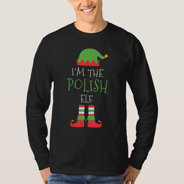 Jag är den polska julfamiljen Matching Group T Shirt (Framsida)