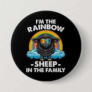 Jag Är Den Regnbågsskapen I Familjen Pride Månad Knapp