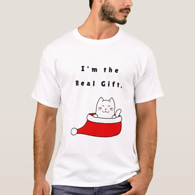 Jag är den riktiga gåvan. t shirt (Framsida)