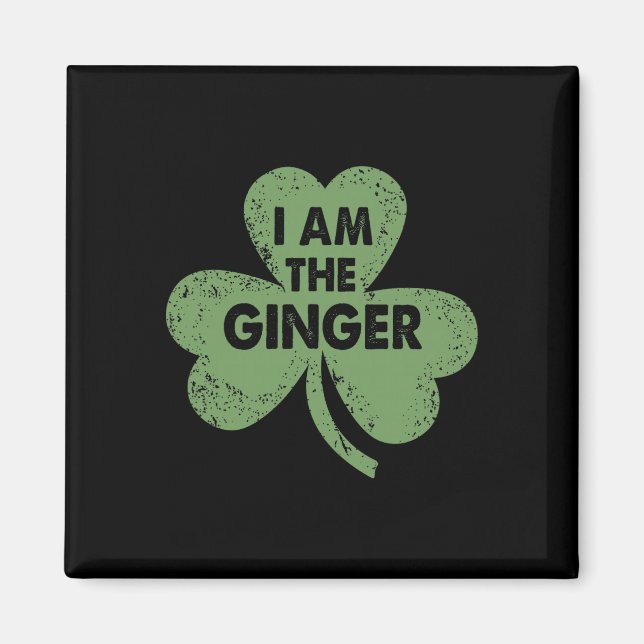 Jag är den roliga irländska skämtsamma St. Patrick Magnet (Framsidan)