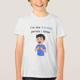 Jag är den roligaste personen jag känner, pojke t shirt