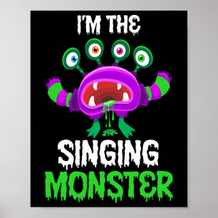 Jag är den sångande monstermatchande familjen Hall Poster