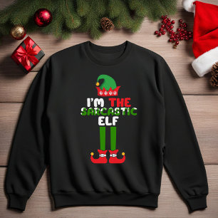Jag är den Sarksastiska Tomten Rolig Jul Sweatshir T Shirt