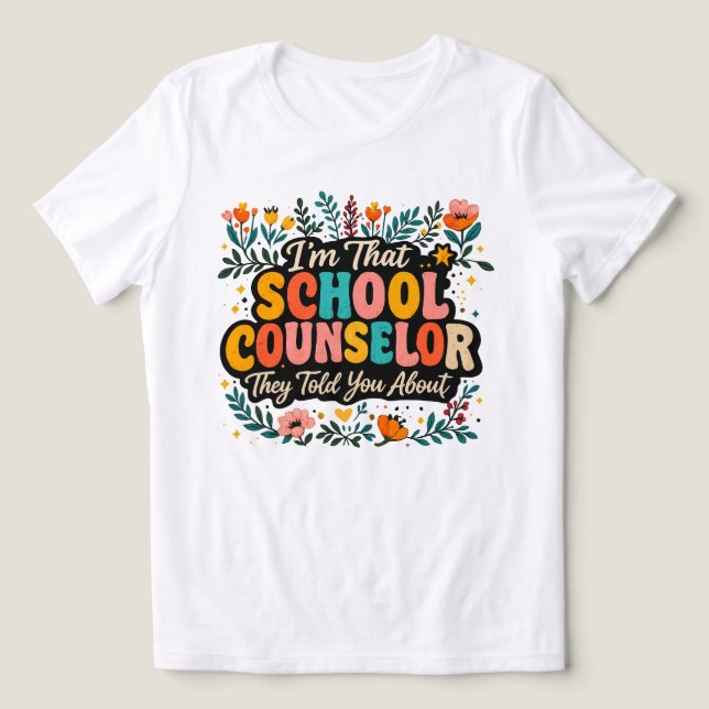 Jag är den skolvårdare de talade om för dig t shirt (Design Framsida)