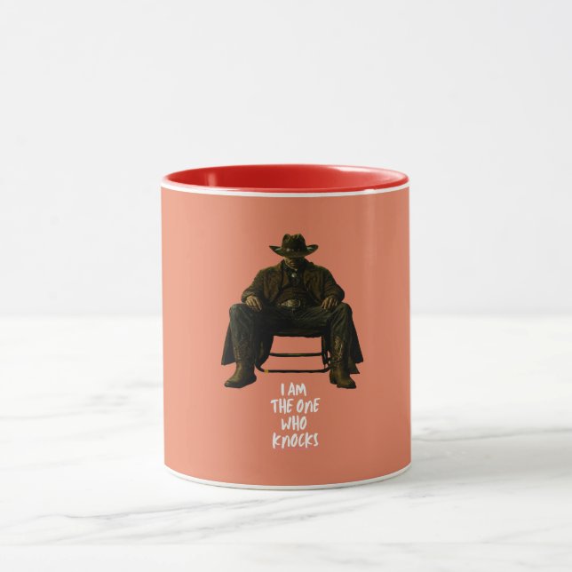 Jag Är Den Som Knackar | Ikonisk Citat Kaffe  Mugg (Center)