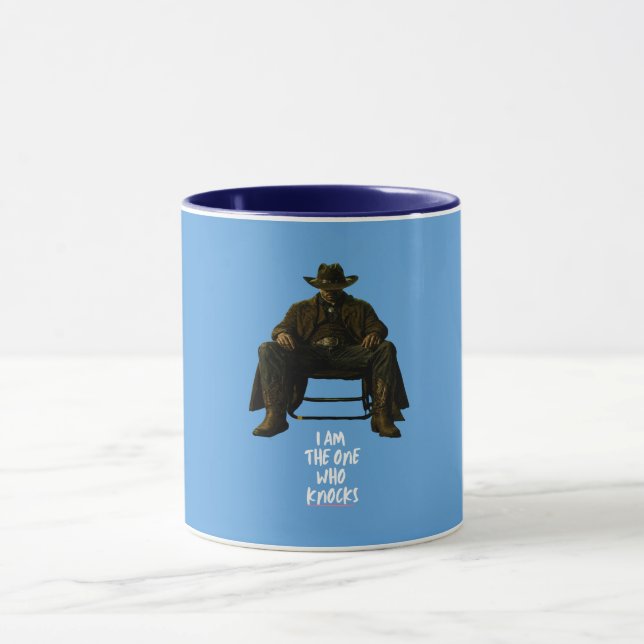 Jag Är Den Som Knackar | Ikoniskt Citat Kaffe  Mugg (Center)