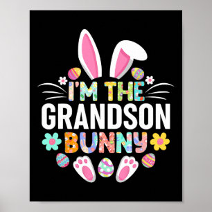 Jag är den sonson kanin rolig påskdag familjemat poster