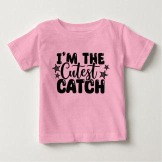 Jag är den söta fångsten Rosa Baby T-shirt